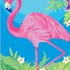 Pink Flamingo Art Paint By Numbers
