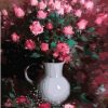 Pink Flowers in a Vase Paint By Numbers