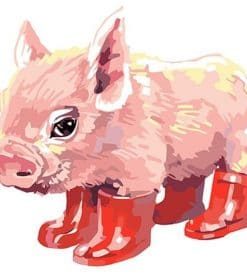 Pink Pig Paint By Numbers
