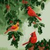 Red Cardinals Bird Paint By Numbers