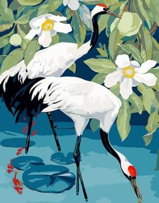 Red Crowned Crane Paint By Numbers