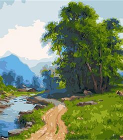 River Scenery Paint By Numbers