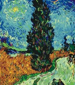 Road with Cypress and Star Van Gogh Paint By Numbers