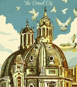 Rome Travel Posters Paint By Numbers