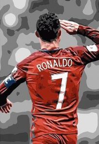 Ronaldo Footballer Paint By Numbers