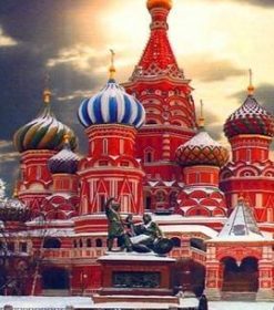 Saint Basil's Cathedral Moscow Paint By Numbers