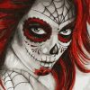 Scary Girl With Red Hair Paint By Numbers