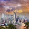 Seattle Skyline Paint By Numbers