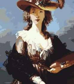 Self Portrait in a Straw Hat Paint By Numbers