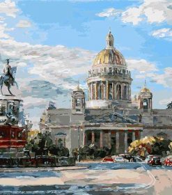 St Isaac's Square in Saint Petersburg Paint By Numbers