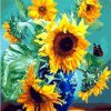 Sunflowers in Vase Art Paint By Numbers