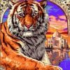 Taj Mahal Tiger Paint By Numbers