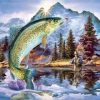 Trout Fish Art Paint By Numbers