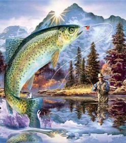 Trout Fish Art Paint By Numbers