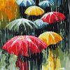 Umbrella Rain Paint By Numbers