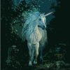 Unicorn In Dark Forest Paint By Numbers