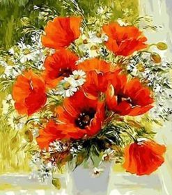 Vase of Flower Paint By Numbers