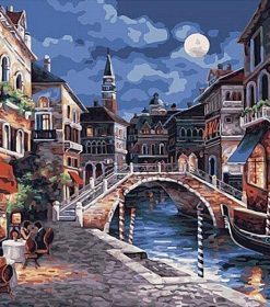 Venice at Night Paint By Numbers