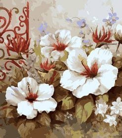 Vintage Abstract Flowers Paint By Numbers