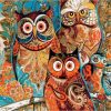 Vintage Owls Paint By Numbers