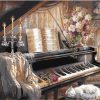 Vintage Piano Art Paint By Numbers