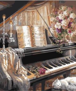 Vintage Piano Art Paint By Numbers