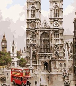 Westminster Abbey in London Paint By Numbers