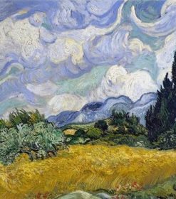 Wheat Field with Cypresses Van Gogh Paint By Numbers