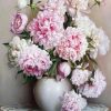 White And Pink Flowers Paint By Numbers