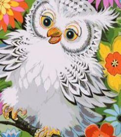 White Owl Art Paint By Numbers