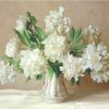White Vase Flowers Paint By Numbers