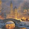 Winter Scenery In New York Paint By Numbers