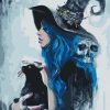 Witch And Cat Paint By Numbers