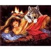 Wolf And A Woman Paint By Numbers