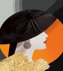 Woman Black Hat Paint By Numbers