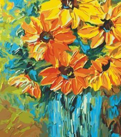 Yellow Sunflower Paint By Numbers