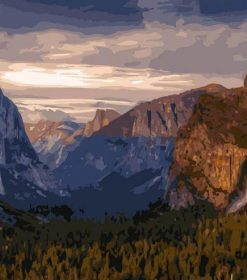 Yosemite National Park California Paint By Numbers