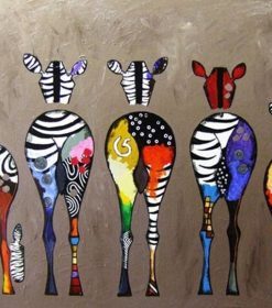Zebra Bottoms Paint By Numbers