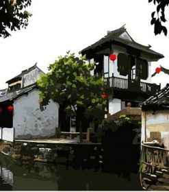 Zhouzhuang Water Town Paint By Numbers