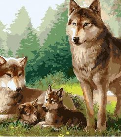 Wolves Family Paint By Numbers