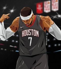 Carmelo Anthony Basketball Player Paint By Numbers