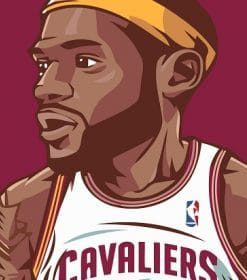 Cartoon King Lebron James Paint By Numbers