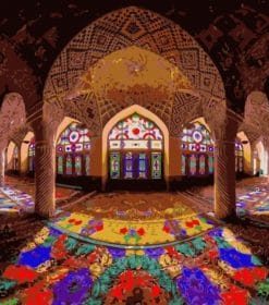 Colorful Mosque of Persia Paint By Numbers