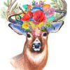 Deer With Flower Crown Paint By Numbers