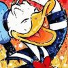 Donald Duck Cartoon Paint By Numbers