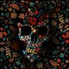 Flowery Darkness Skull Paint By Numbers