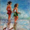 Girls Play By Sea Paint By Numbers