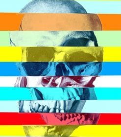 Glitch Skull Paint By Numbers
