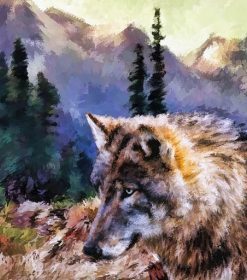 Gray Tundra Wolf Paint By Numbers