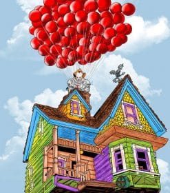 House Ups With Balloon Paint By Numbers